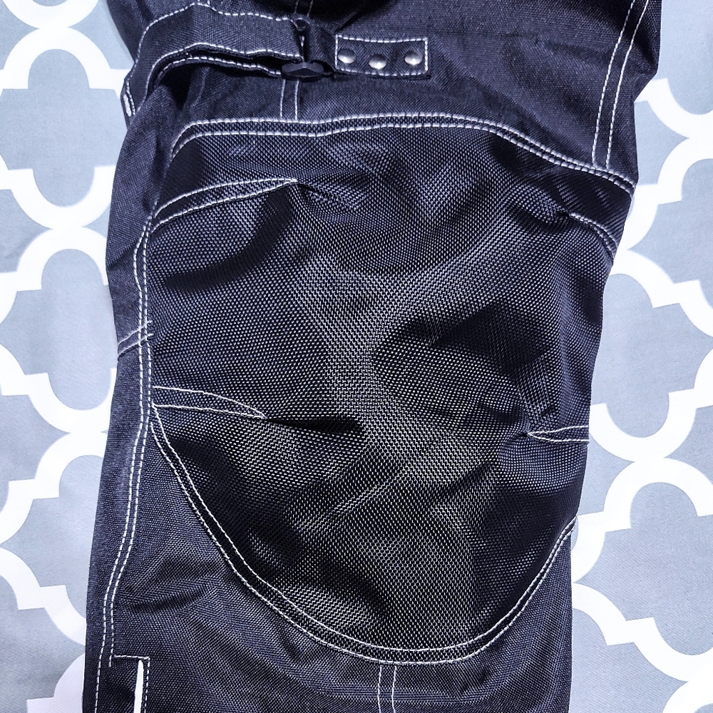 HWK Motorcycle Pants Sz S 30w / 32 Inseam Black Cordura Armor *Read Description* - Picture 9 of 15